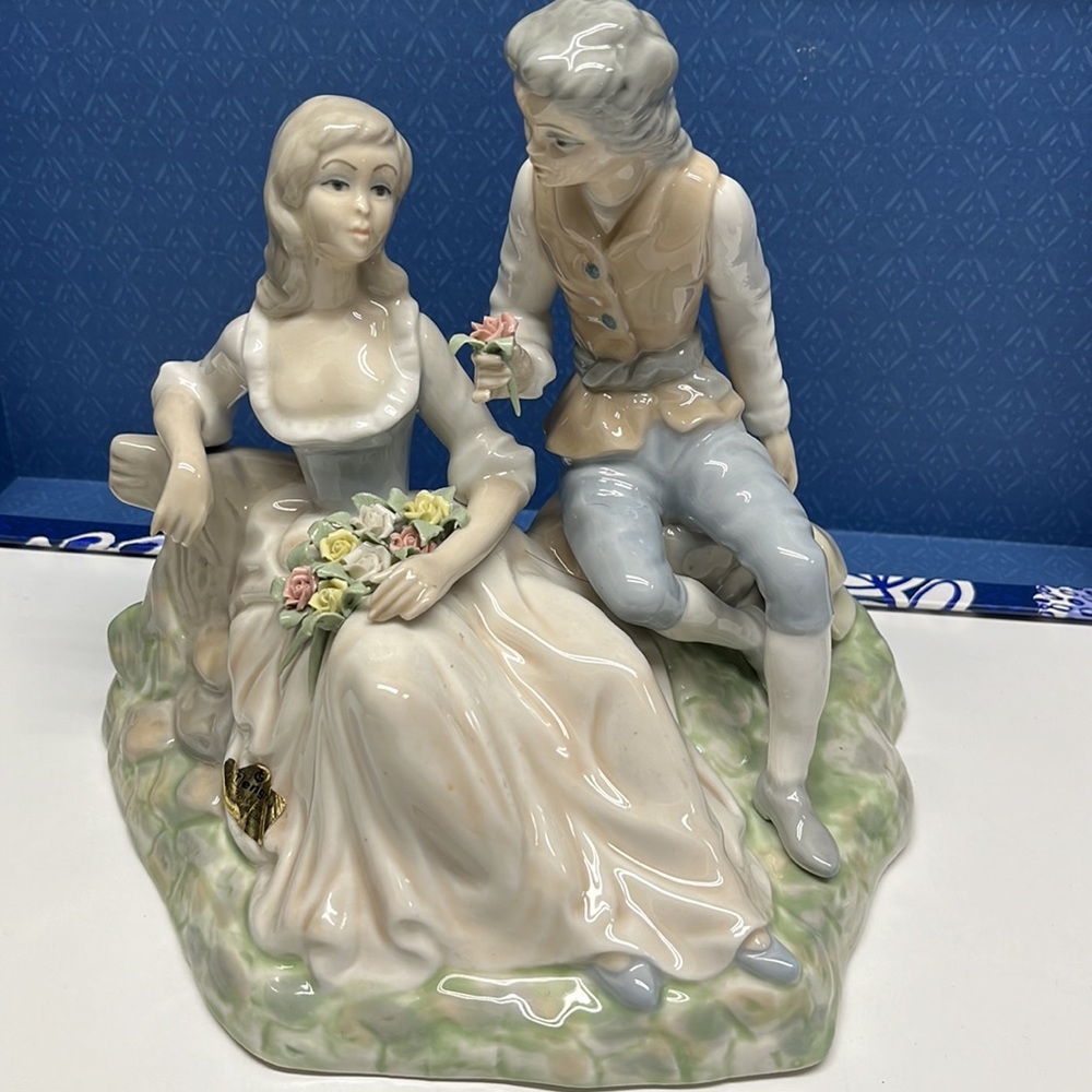 Vintage Tengra Porcelain Figurines. Handmade in Spain